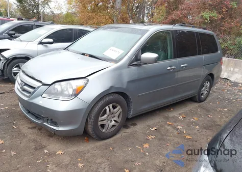 2006 Honda Odyssey Ex-L из США, поврежденный, VIN 5FNRL38726B106994